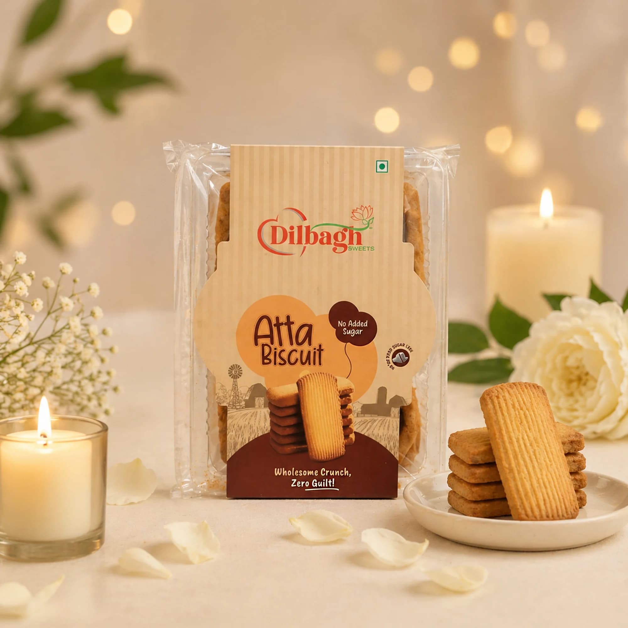 Atta Biscuits (No Added Sugar)